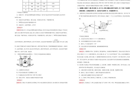 原创（新高考）2021届高考考前冲刺卷化学（二）教师版_05高考化学_新高考复习资料_2021新高考资料_2021届高考考前冲刺卷（新高考）5.31更新