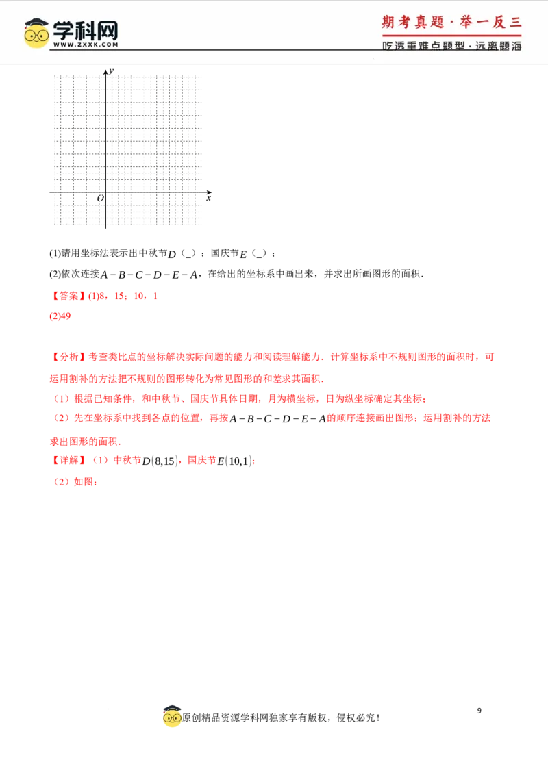 专题9.4平面直角坐标系单元提升卷（人教版2024）（解析版）_初中数学人教版_7下-初中数学人教版_7下-初中数学人教版（2025春季新版）持续更新_04专项讲练
