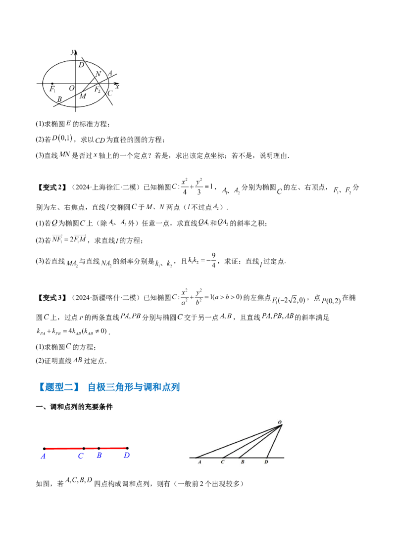 通关秘籍09圆锥曲线大题（易错点+六大题型）（原卷版）-备战2024年高考数学抢分秘籍（新高考专用）_2.2025数学总复习_2024年新高考资料_5.2024三轮冲刺