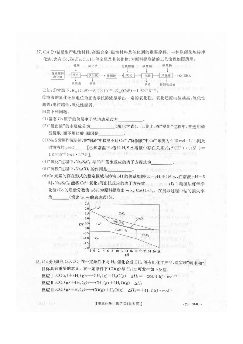 河北省邯郸市2023届高三一模化学试题公众号：一枚试卷君_05高考化学_高考模拟题_新高考_河北省邯郸市2023届高三一模化学试题_河北省邯郸市2023届高三一模化学试题