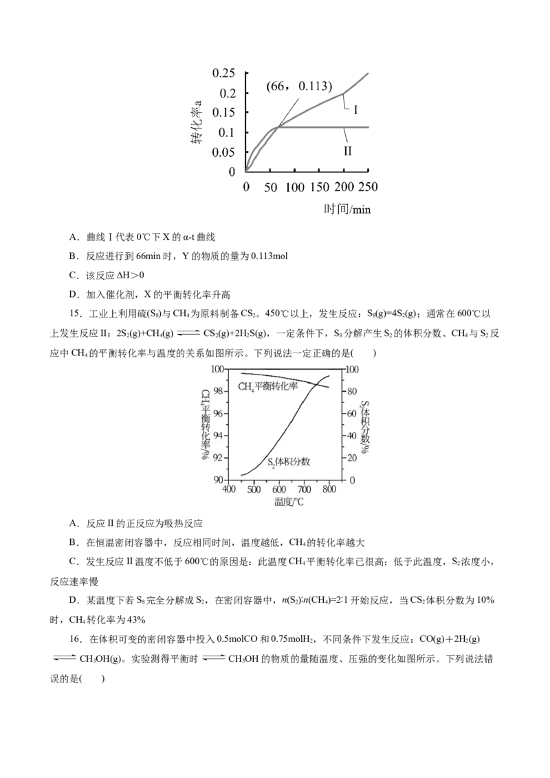 热点专项化学反应速率和化学平衡的图像（原卷版）_05高考化学_2025年新高考资料_二轮复习_上好课2025年高考化学二轮复习讲练测（新高考通用）3379109_主题三化学反应原理