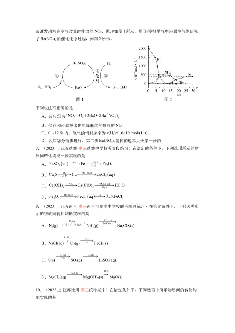 热点05化学反应与转化的正误判断（原卷版）_05高考化学_2024年新高考资料_3.2024专项复习_2024年高考化学热点&middot;重点&middot;难点专练（江苏专用）