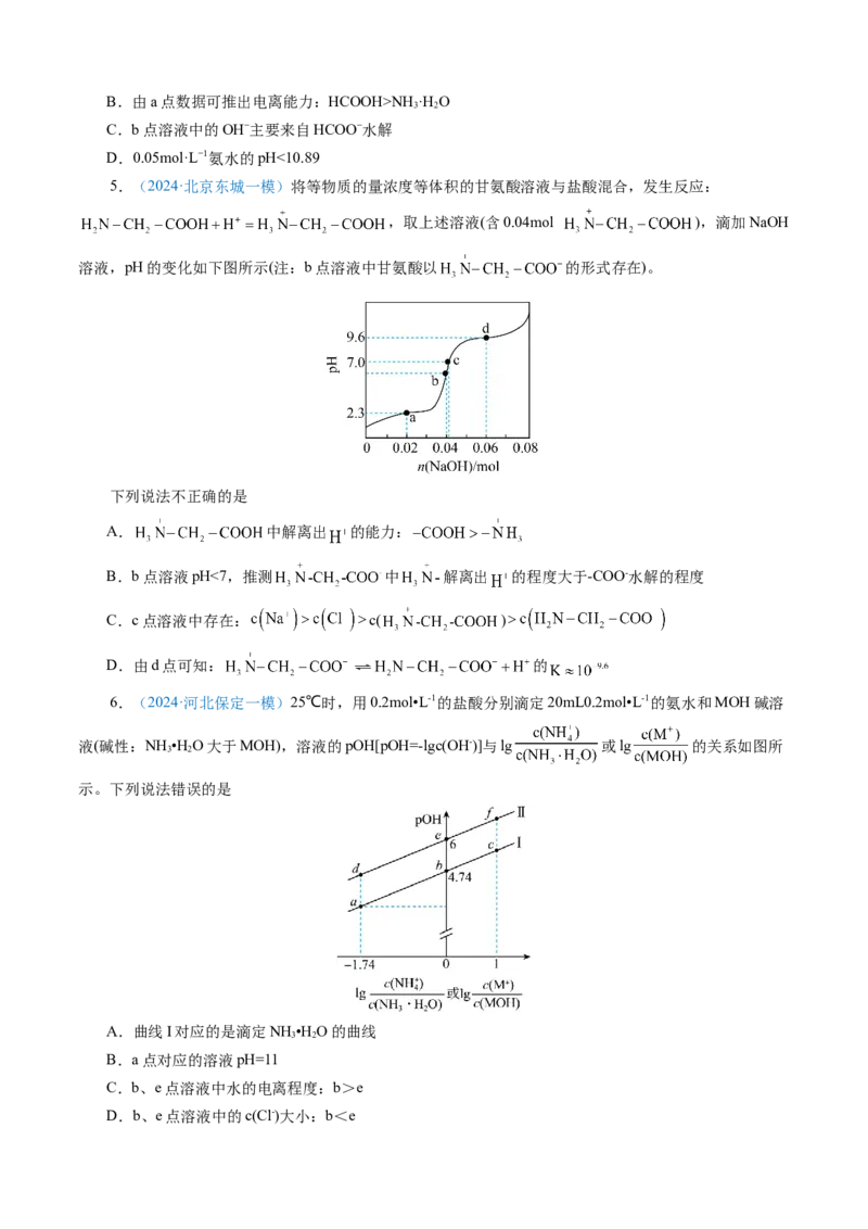 模板04电解质溶液图像分析(原卷版)_05高考化学_2025年新高考资料_二轮复习_2025年高考化学答题技巧与模板构建338868722_第一部分选择题突破