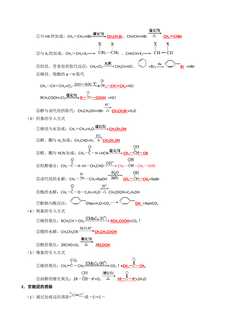 知识清单29有机合成与推断（解析版）_05高考化学_2025年新高考资料_一轮复习_上好课2025年高考化学一轮复习知识清单3246985