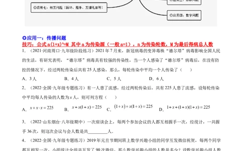 培优专题04一元二次方程的实际问题分类-原卷版_初中数学人教版_9下-初中数学人教版_07专项讲练_核心考点突破2022-2023学年九年级数学精选专题培优讲与练（人教版）