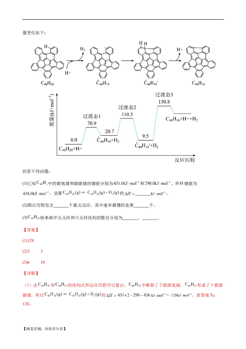 热点06化学反应机理（反应历程）图像分析-2024年高考化学热点&middot;重点&middot;难点专练（新高考专用）（解析版）_05高考化学_新高考复习资料_2024年新高考资料_❤专项复习资料