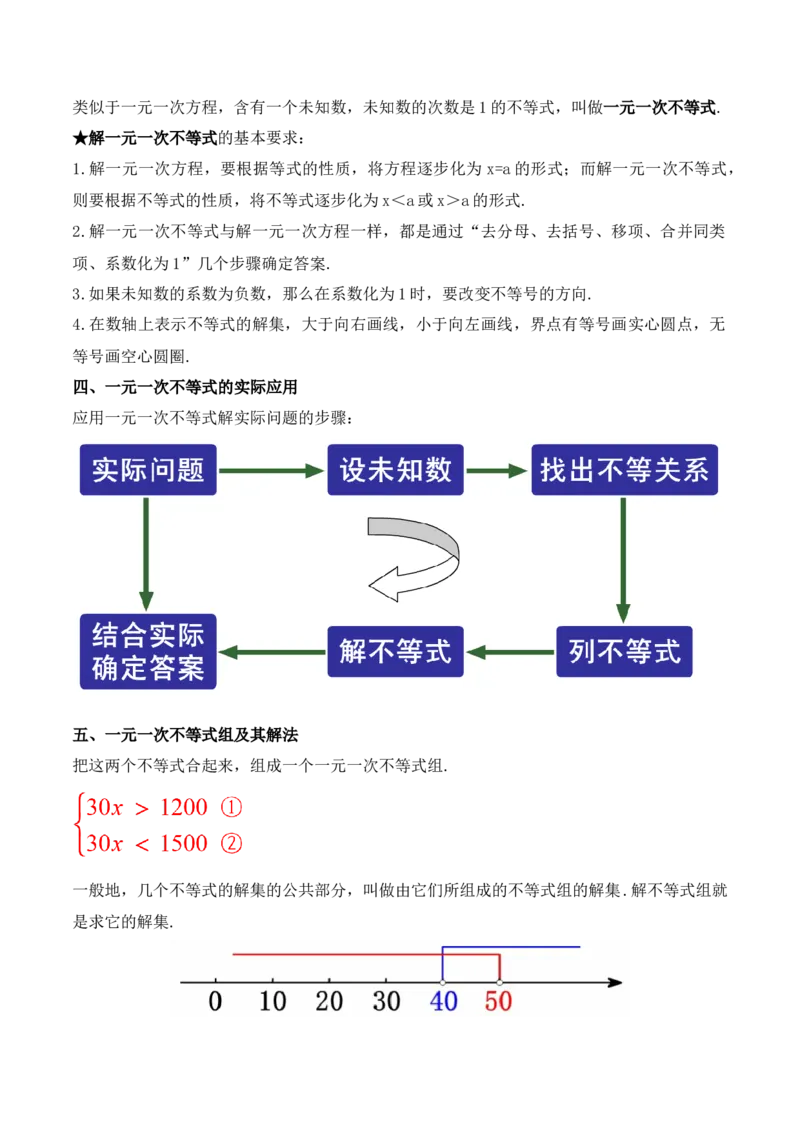 第九章不等式与不等式组章节复习（教学设计）_初中数学人教版_7下-初中数学人教版_7下-初中数学人教版（旧版）赠送_01课件+教案（配套）_课件+教案+学案（第1套）_教案