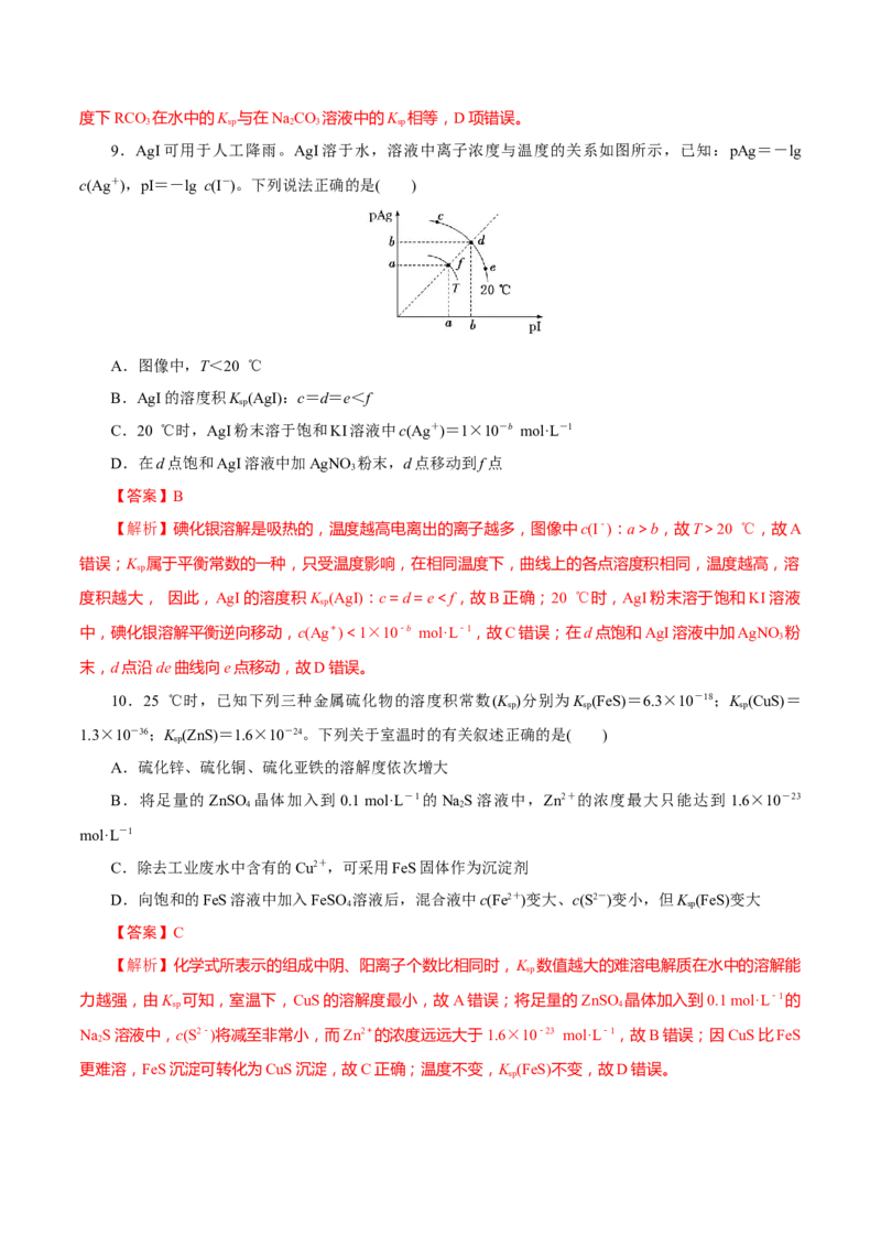 专题八能力提升检测卷（测）-2023年高考化学一轮复习讲练测（新教材新高考）（解析版）_05高考化学_新高考复习资料_2023年新高考资料_一轮复习