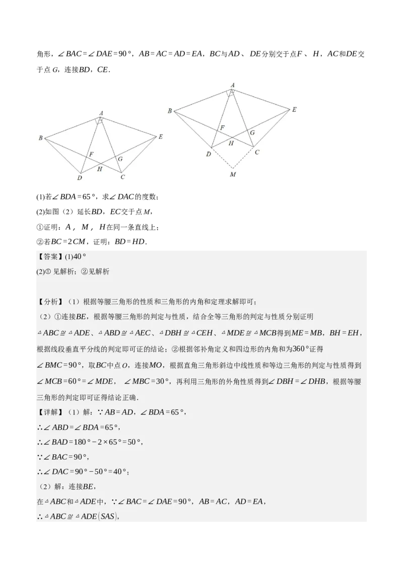 专题6.8期中大题易丢分培优训练（期中真题压轴80道，八下人教）-2023复习备考（解析版）人教版_初中数学人教版_八年级数学下册_保存转存之后查看(1)_旧版-可参考_06习题试卷