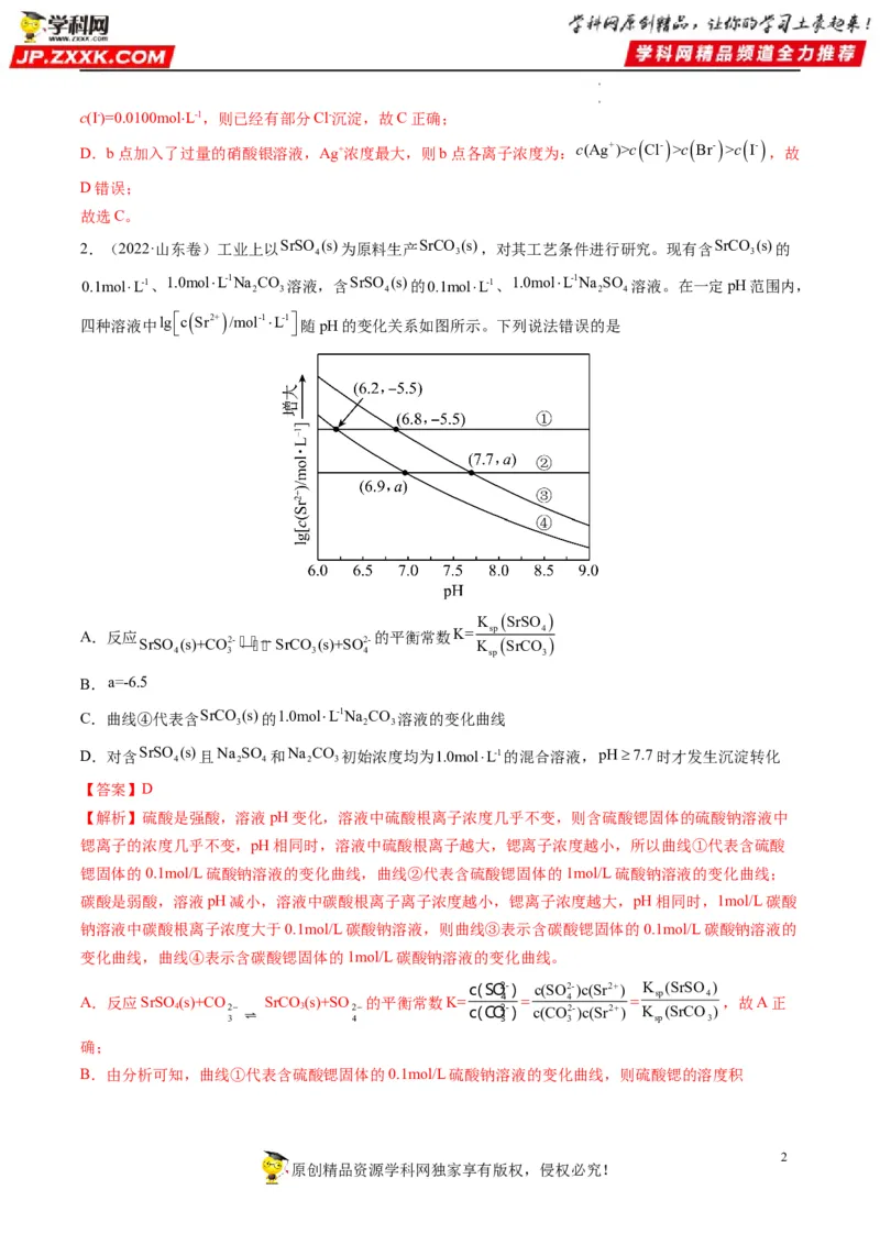 热点07水溶液中的新型曲线分析（解析版）_05高考化学_新高考复习资料_2023年新高考资料_专项复习_2023年高考化学热点&middot;重点&middot;难点专练（新高考专用）_214