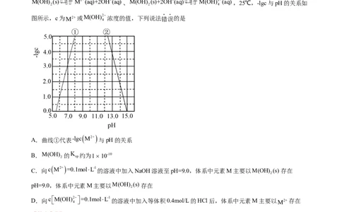 热点07水溶液中的新型曲线分析（解析版）_05高考化学_新高考复习资料_2023年新高考资料_专项复习_2023年高考化学热点&middot;重点&middot;难点专练（新高考专用）_214
