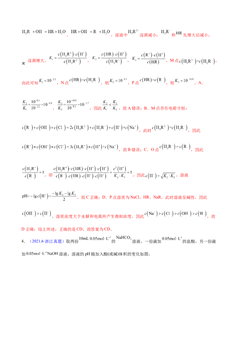 专题十五盐类的水解（专讲）-冲刺2023年高考化学二轮复习核心考点逐项突破（解析版）_05高考化学_新高考复习资料_2023年新高考资料_二轮复习
