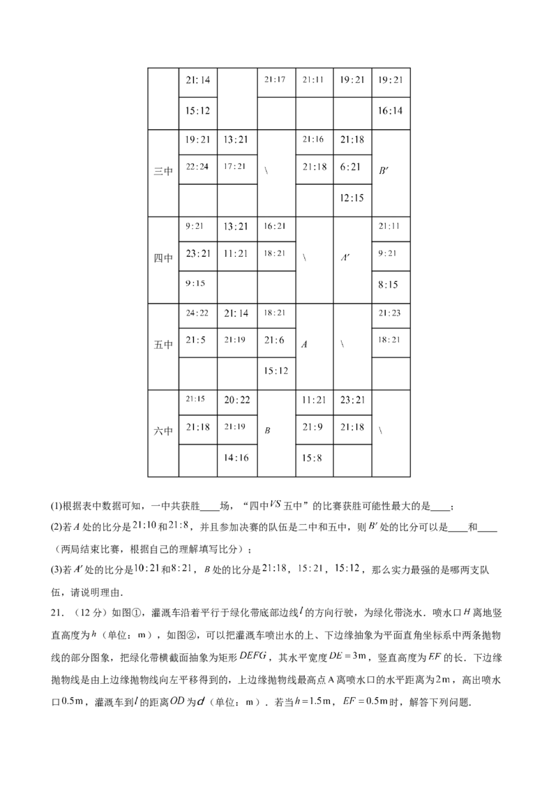 期末检测卷04（冲刺满分）（原卷版）_new_初中数学人教版_9下-初中数学人教版_06习题试卷_4期末试卷_期末检测卷04（冲刺满分）-练好重点题九年级数学下册综合训练卷（人教版）