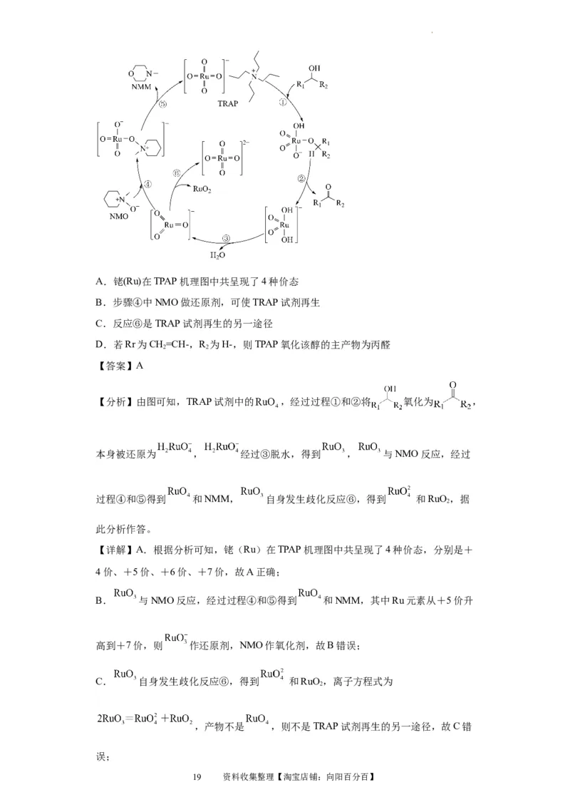 化学反应机理与催化剂（解析版）_05高考化学_新高考复习资料_2024年新高考资料_一轮复习资料_2024届高三化学一轮复习&mdash;专项训练