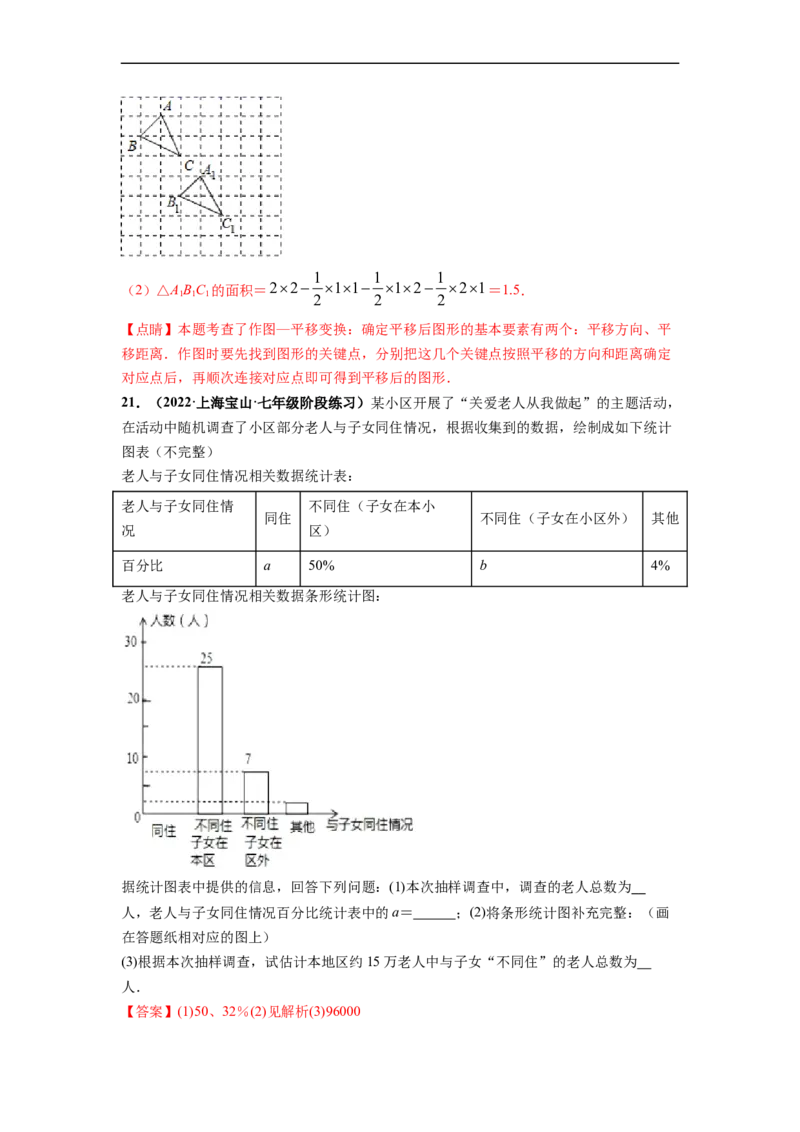 期末押题测试卷（二）-高频考点2021-2022学年七年级数学下册高频考点专题突破（人教版）（解析版）_初中数学人教版_7下-初中数学人教版_7下-初中数学人教版（旧版）赠送_06习题试卷