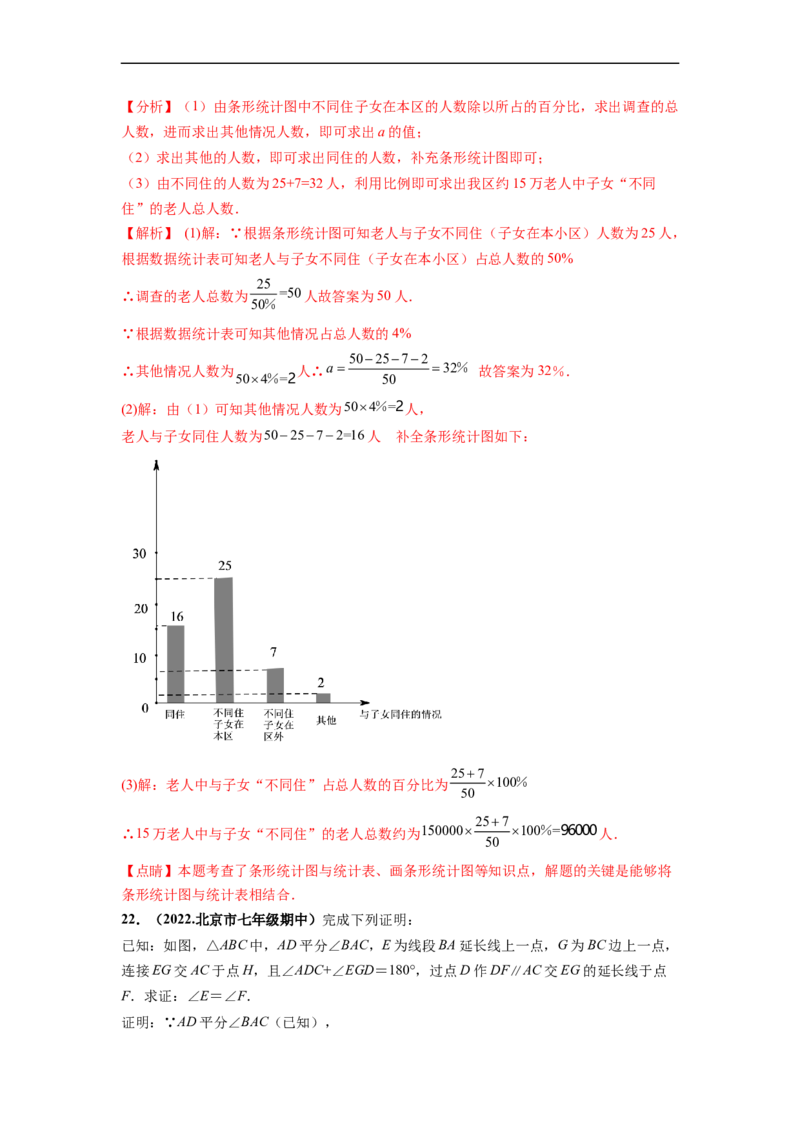 期末押题测试卷（二）-高频考点2021-2022学年七年级数学下册高频考点专题突破（人教版）（解析版）_初中数学人教版_7下-初中数学人教版_7下-初中数学人教版（旧版）赠送_06习题试卷