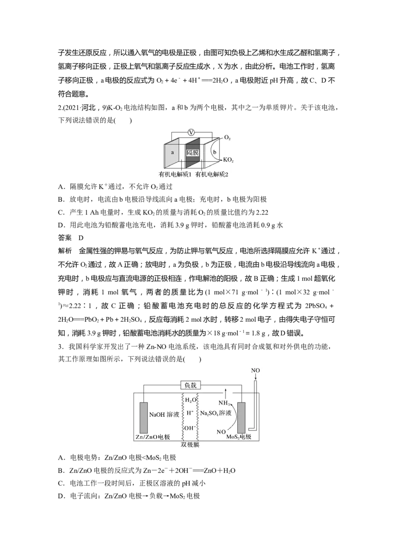 大单元四　第十章　热点强化18　离子交换膜电化学装置_05高考化学_2025年新高考资料_一轮复习_2025大一轮复习讲义+课件（完结）_2025大一轮复习讲义化学教师用书Word版文档全书