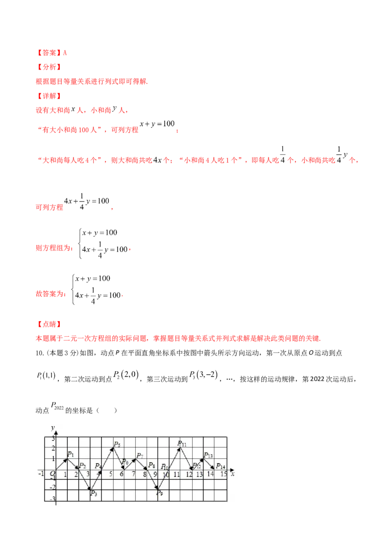 期末全真模拟卷（五）-七年级数学下学期期末考试全真模拟卷（解析版）（人教版）_初中数学人教版_7下-初中数学人教版_7下-初中数学人教版（旧版）赠送_06习题试卷_4期末试卷