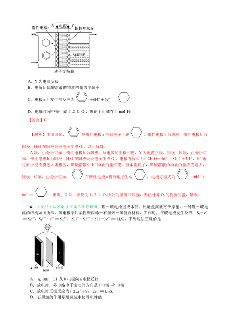 微专题突破07焓变与电化学（作业一）（教师版）_05高考化学_2025年新高考资料_二轮复习_01高考语文等多个文件_2025年高考化学二轮复习重点微专题突破学案（新高考专用）