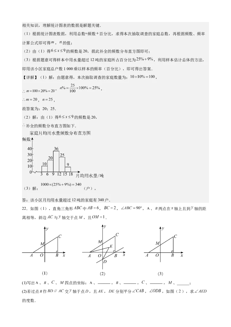 （基础卷）七年级期末押题卷（人教版）（解析版）-难度分层卷2023-2024学年初中数学下学期期末考试卷（多版本）_初中数学人教版_7下-初中数学人教版_06习题试卷_4期末试卷