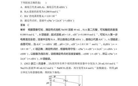 大单元四　第十二章　热点强化23　多曲线、多含义坐标系图像分析_05高考化学_2025年新高考资料_一轮复习_2025大一轮复习讲义+课件（完结）_配套Word版文档第十章~第十六章