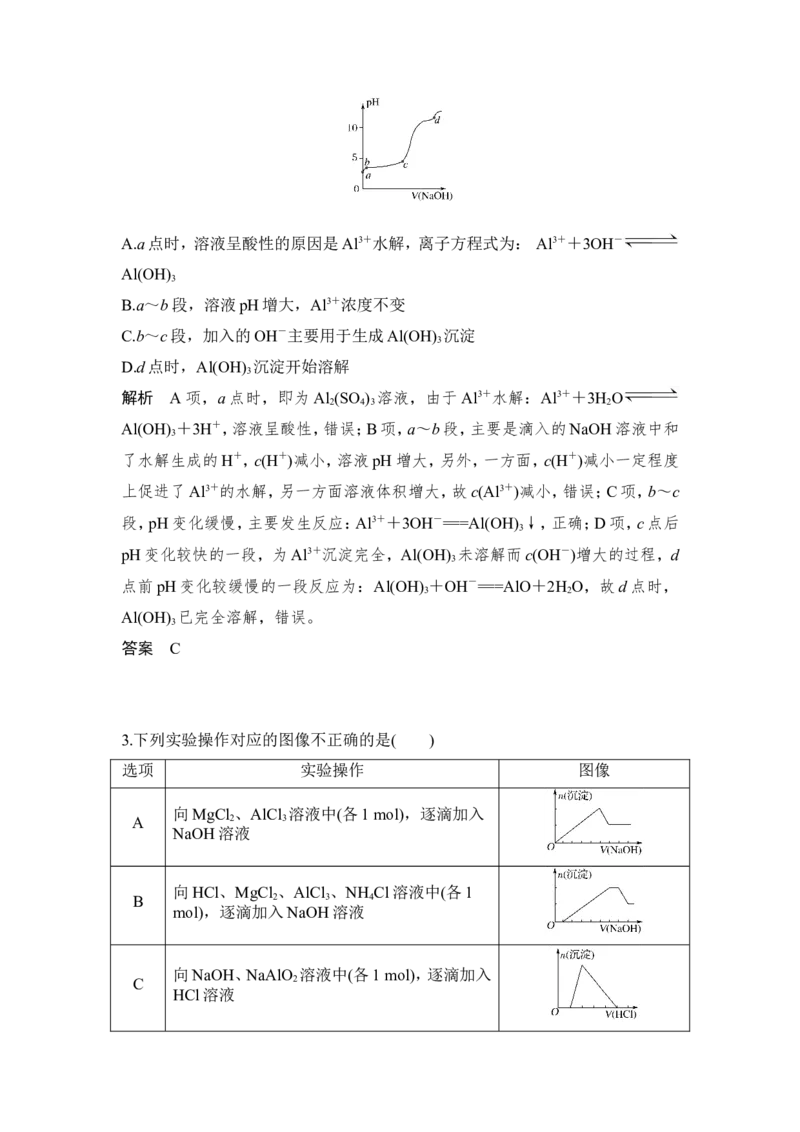 核心素养提升6用数形结合思想理解&ldquo;铝三角&rdquo;_05高考化学_新高考复习资料_2022年新高考资料_2022年一轮复习各版本_1.高考化学2022年一轮复习通用版_配套习题库