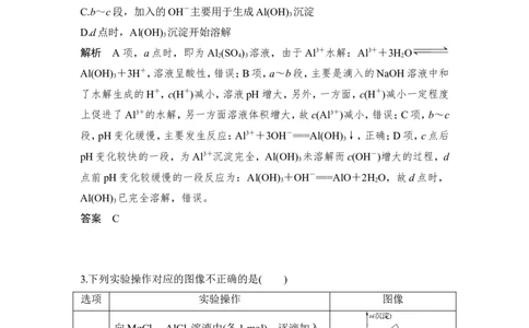 核心素养提升6用数形结合思想理解&ldquo;铝三角&rdquo;_05高考化学_新高考复习资料_2022年新高考资料_2022年一轮复习各版本_1.高考化学2022年一轮复习通用版_配套习题库