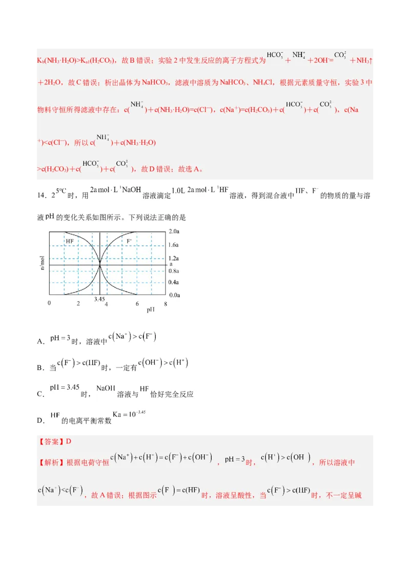 专题八能力提升检测卷-2024年高考化学大一轮复习精讲精练+专题讲座（解析版）_05高考化学_2024年新高考资料_1.2024一轮复习_2024年高考化学大一轮复习精讲精练+专题讲座