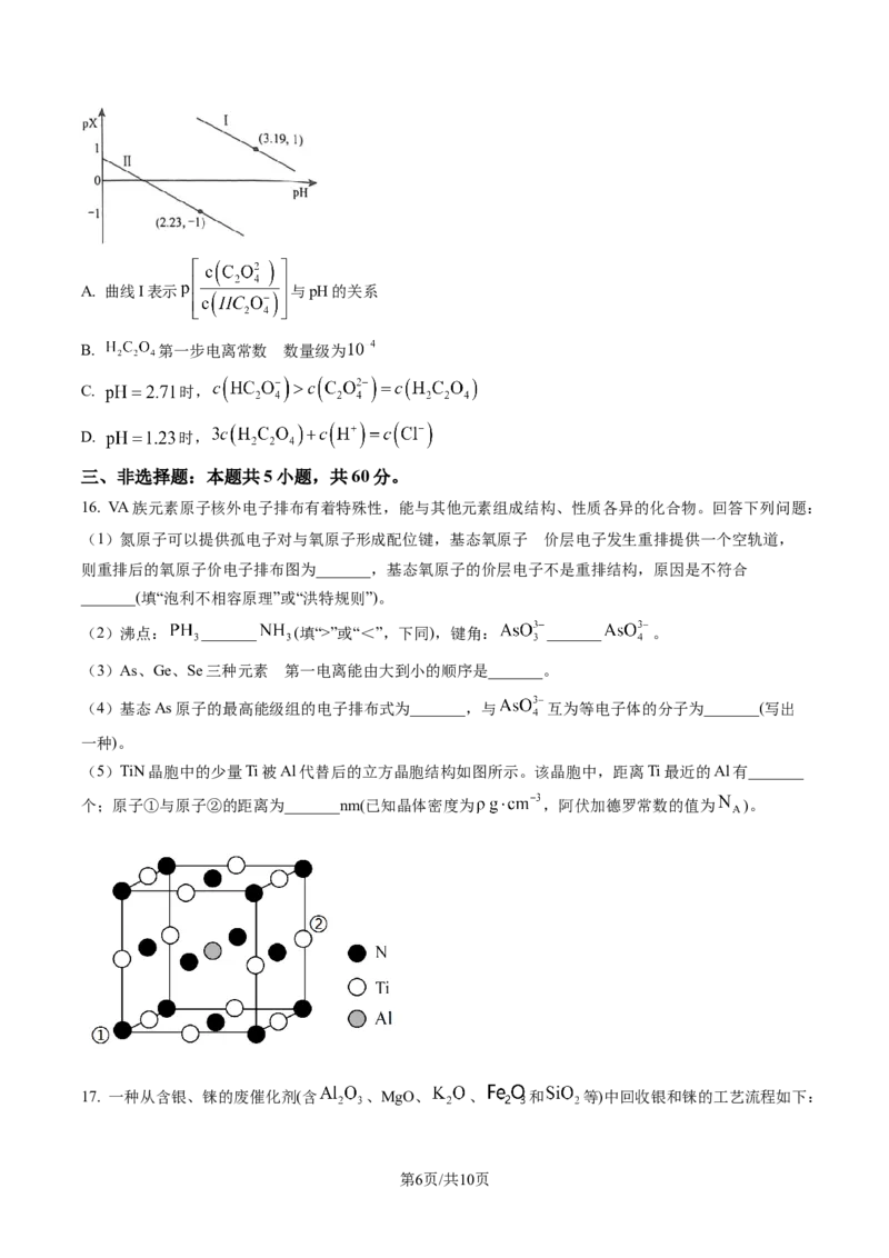 山东省日照市2023届高三一模考试化学试题（原卷版）公众号：一枚试卷君_05高考化学_高考模拟题_新高考_2023届山东省日照市高三上学期一模考试化学试题