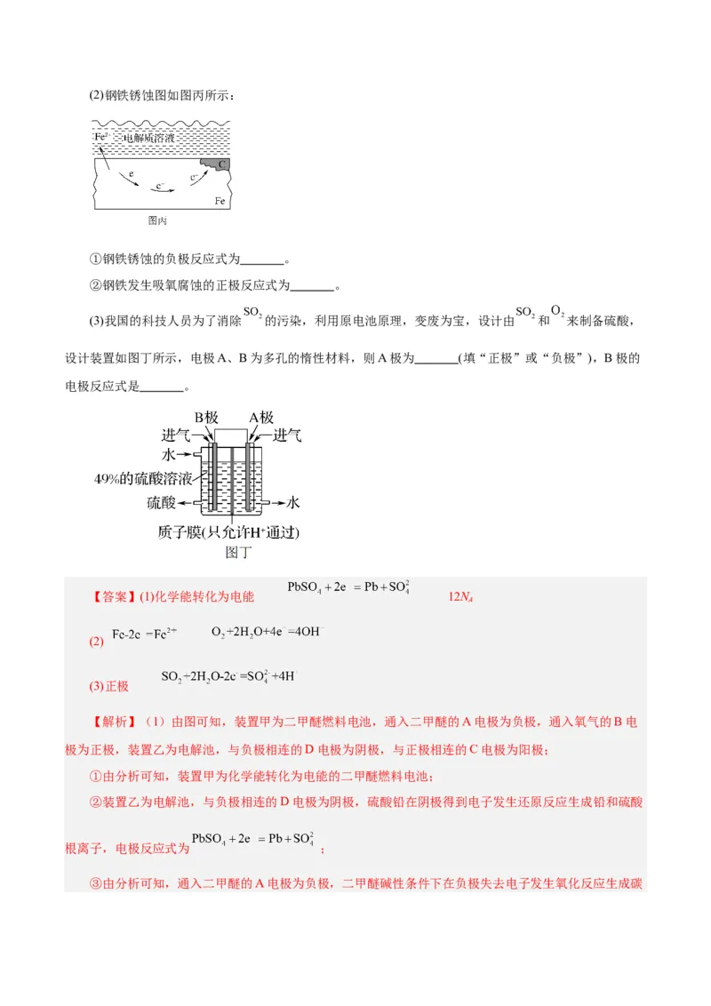 知识清单20+电解池++金属的腐蚀与防护-口袋书2024年高考化学一轮复习知识清单_05高考化学_2024年新高考资料_1.2024一轮复习_2024年高考化学一轮复习知识清单