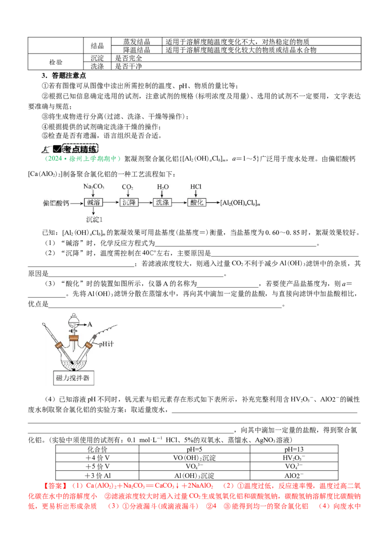 微专题突破14物质制备与实验方案设计考点透视（学案）（教师版）_05高考化学_2025年新高考资料_二轮复习_01高考语文等多个文件