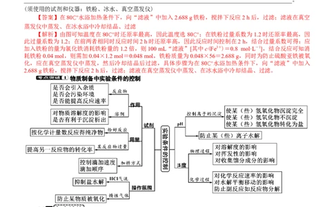 微专题突破14物质制备与实验方案设计考点透视（学案）（教师版）_05高考化学_2025年新高考资料_二轮复习_01高考语文等多个文件