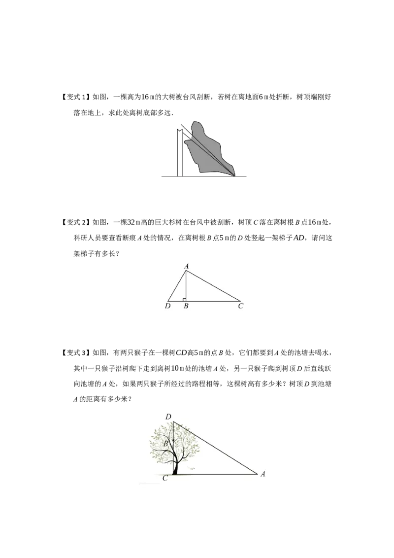 第02讲勾股定理的应用（知识解读+例题精讲+随堂检测）（原卷版）_初中数学人教版_八年级数学下册_保存转存之后查看(1)_2026春季新版-持续更新中_第二套-知_08讲义练习_第20章