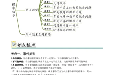 热点专题05概率初步（10个热点）（原卷版）_初中数学人教版_9下-初中数学人教版_07专项讲练_2023-2024学年九年级数学全册重难热点提升精讲与过关测试（人教版）