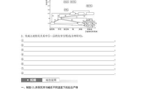 大单元二　第五章　第17讲　氯及其重要化合物的转化关系_05高考化学_2025年新高考资料_一轮复习_2025大一轮复习讲义+课件（完结）_2025大一轮复习讲义化学学生用书Word版文档全书