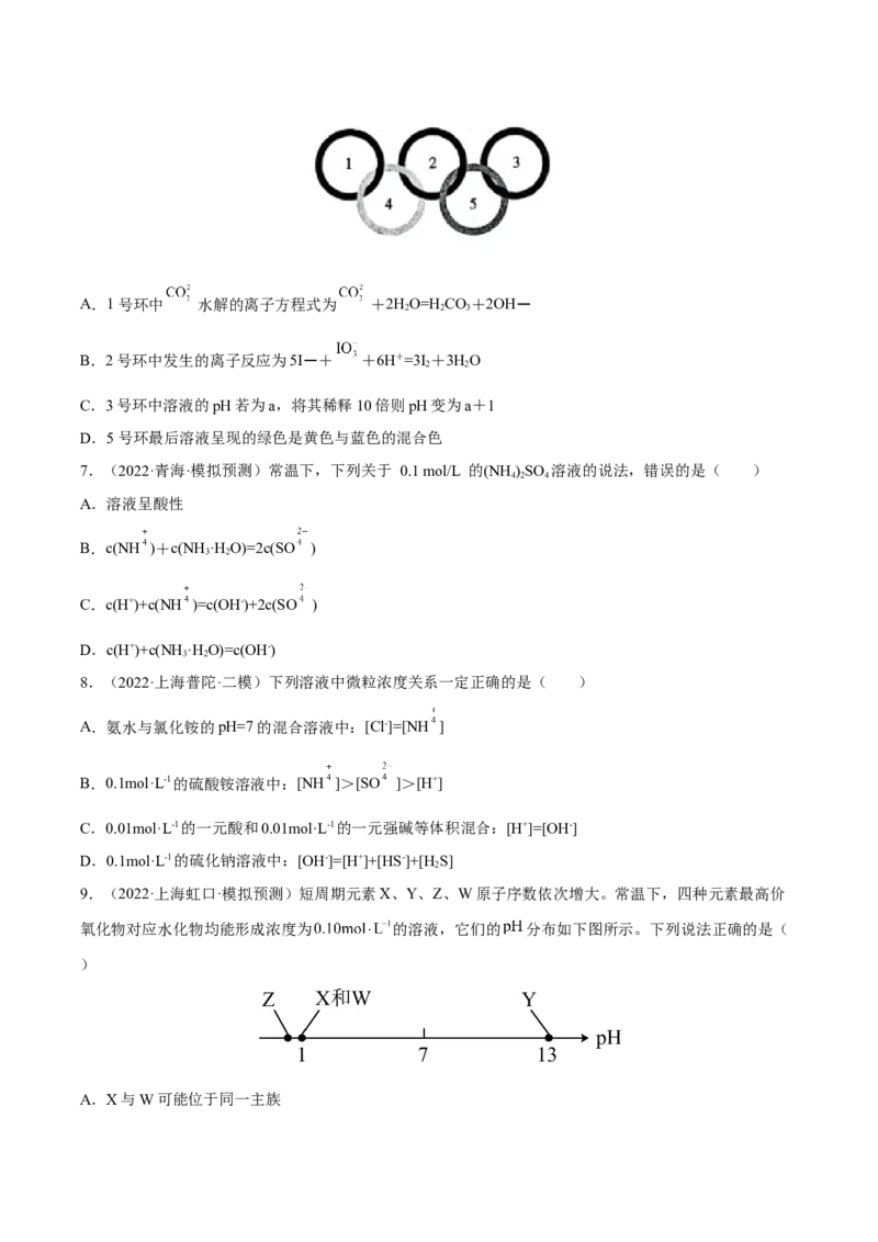专题八水溶液中的离子平衡（原卷版）_05高考化学_新高考复习资料_2023年新高考资料_二轮复习_题型分类归纳2023年高考化学二轮复习讲与练