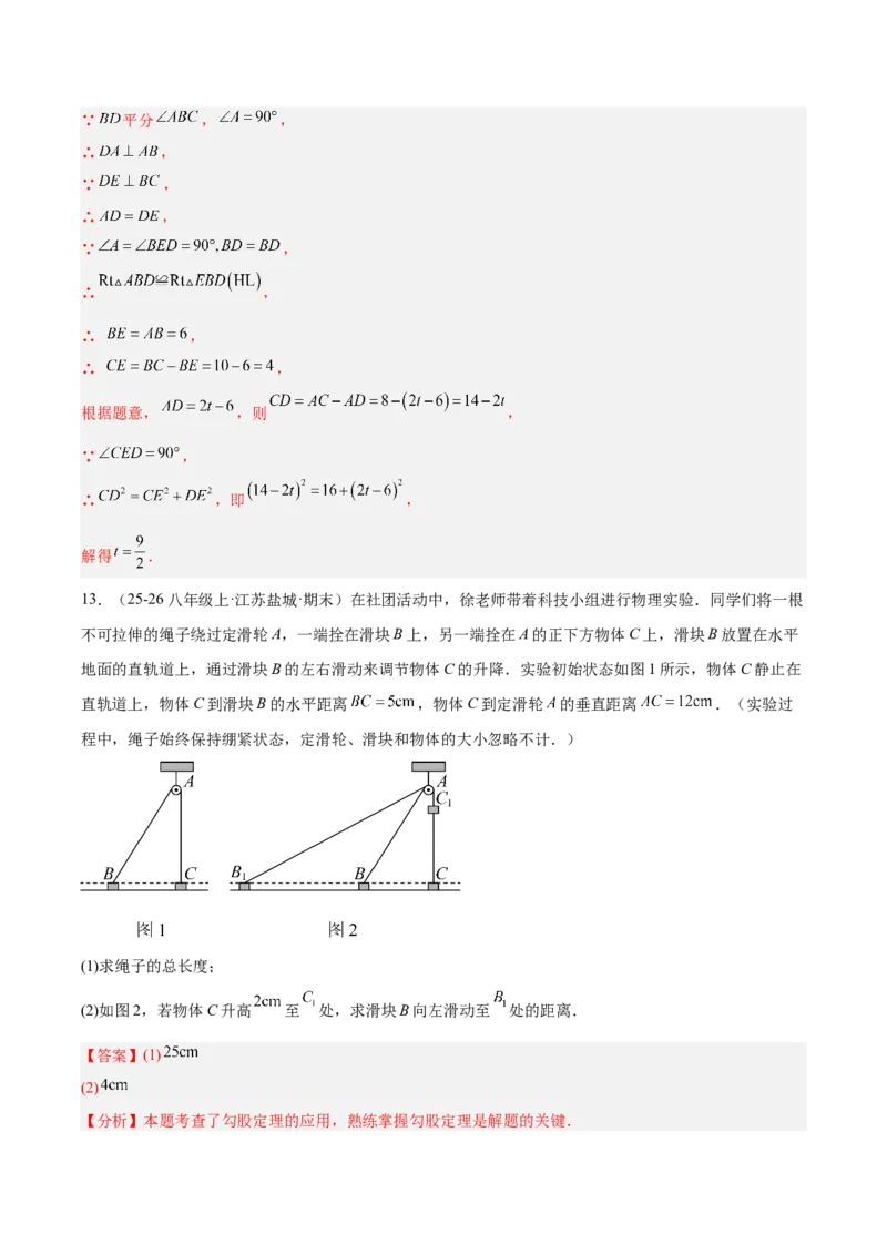 第二十章勾股定理（必备知识+10题型+分层检测）（复习讲义）（解析版）_初中数学人教版_八年级数学下册_保存转存之后查看(1)_2026春季新版-持续更新中_第二套-知_06试题_单元复习