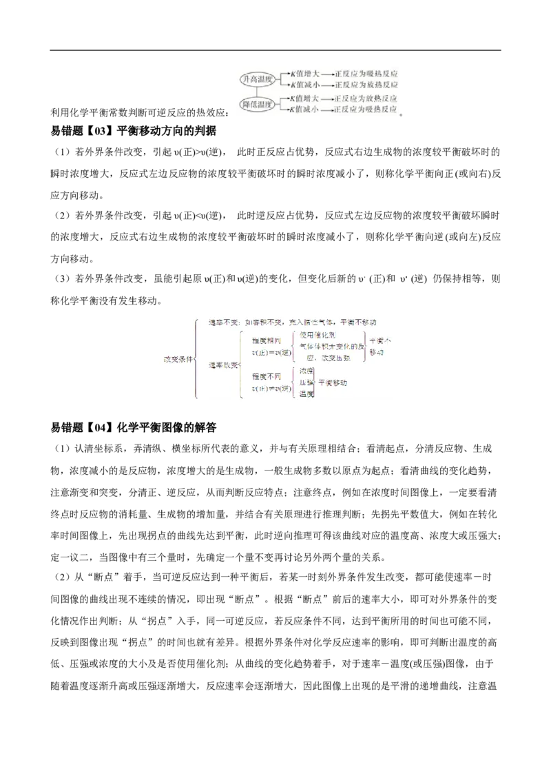 易错点22化学反应平衡和移动-备战2023年高考化学考试易错题（解析版）_05高考化学_通用版（老高考）复习资料_2023年复习资料_专项复习_备战2023年高考化学考试易错题（全国通用）