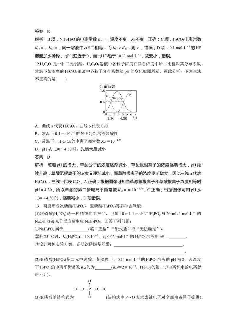 大单元四　第十二章　第51讲　弱电解质的电离平衡_05高考化学_2025年新高考资料_一轮复习_2025大一轮复习讲义+课件（完结）_2025大一轮复习讲义化学教师用书Word版文档全书