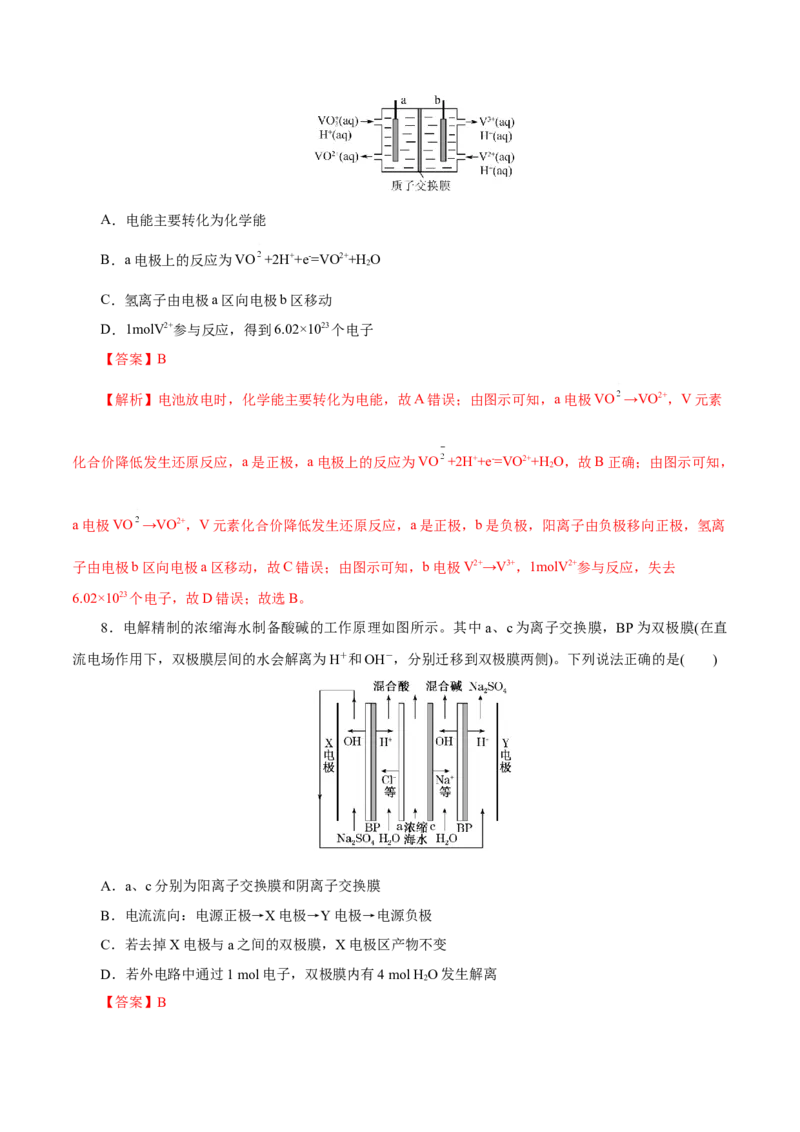 专题六能力提升检测卷（测）-2023年高考化学一轮复习讲练测（新教材新高考）（解析版）_05高考化学_新高考复习资料_2023年新高考资料_一轮复习