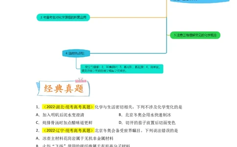 升级版微专题02化学与STSE（原卷版）(全国版)_05高考化学_新高考复习资料_2024年新高考资料_一轮复习资料_备战2024年高考化学一轮复习考点微专题