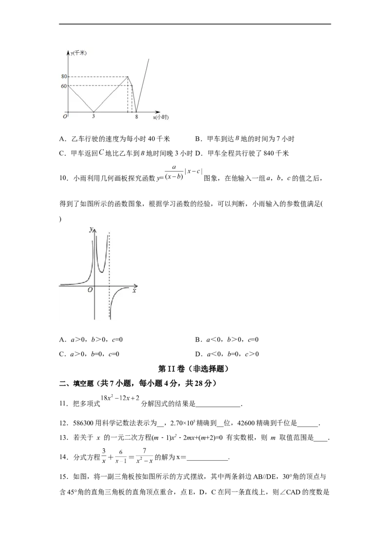 黄金卷01-赢在中考&middot;黄金八卷备战2023年中考数学全真模拟卷（原卷版）（惠州专用）_初中数学人教版_9下-初中数学人教版_10中考模拟卷