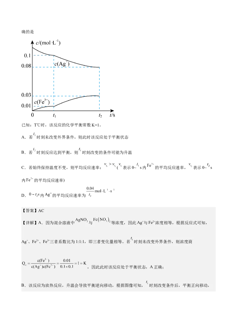 专题十二化学反应速率与化学平衡（专讲）-冲刺2023年高考化学二轮复习核心考点逐项突破（解析版）_05高考化学_新高考复习资料_2023年新高考资料_二轮复习