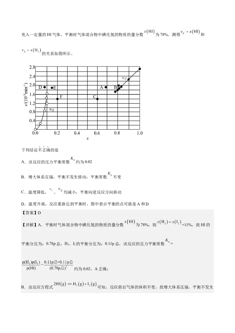 专题十二化学反应速率与化学平衡（专讲）-冲刺2023年高考化学二轮复习核心考点逐项突破（解析版）_05高考化学_新高考复习资料_2023年新高考资料_二轮复习