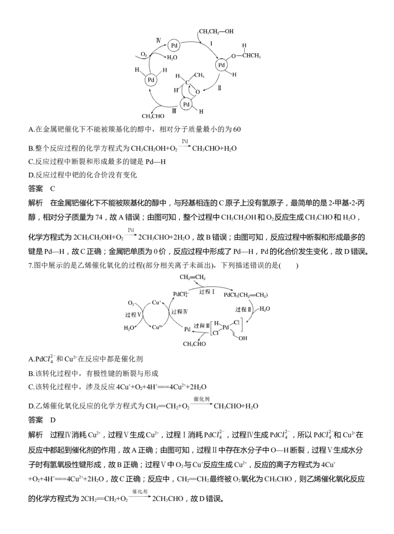 专题五　选择题专攻2　催化机理循环图淘宝店：红太阳资料库_05高考化学_2025年新高考资料_二轮复习_2025年高考化学大二轮_2025化学二轮复习_专题五　热化学　化学反应速率与平衡