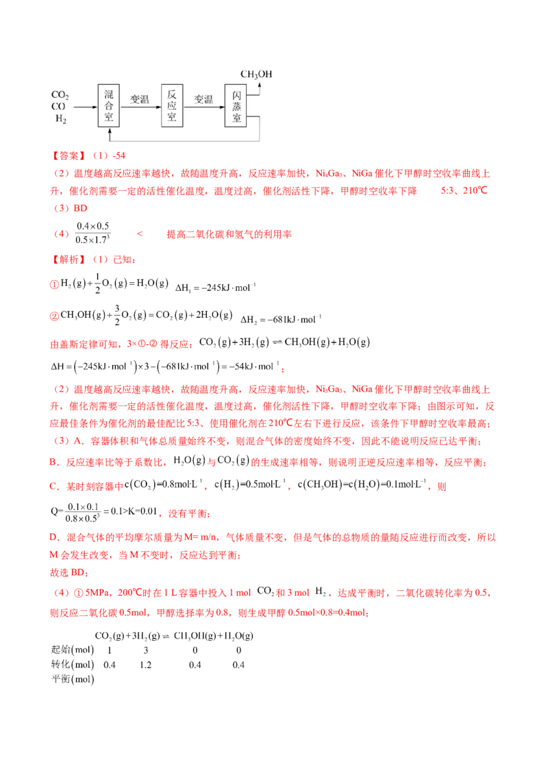 押广东卷第19题&nbsp;化学反应原理综合题（解析版）_05高考化学_2024年新高考资料_5.2024三轮冲刺_备战2024年高考化学临考题号押题（广东卷）323301515