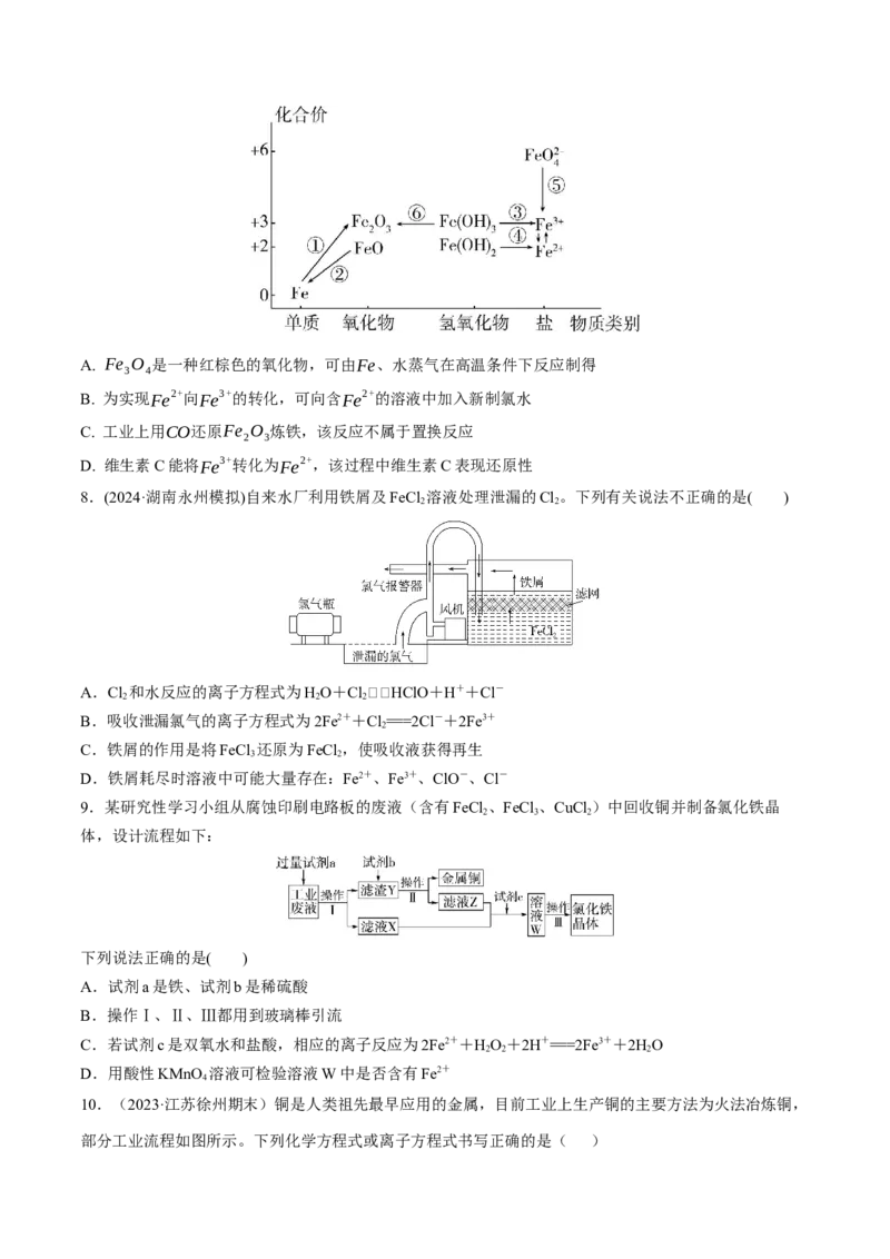 专题突破卷03金属及其化合物（原卷版）_05高考化学_2025年新高考资料_一轮复习_2025年高考化学一轮复习考点通关卷_2025年高考化学一轮复习考点通关卷（新高考通用）（完结）