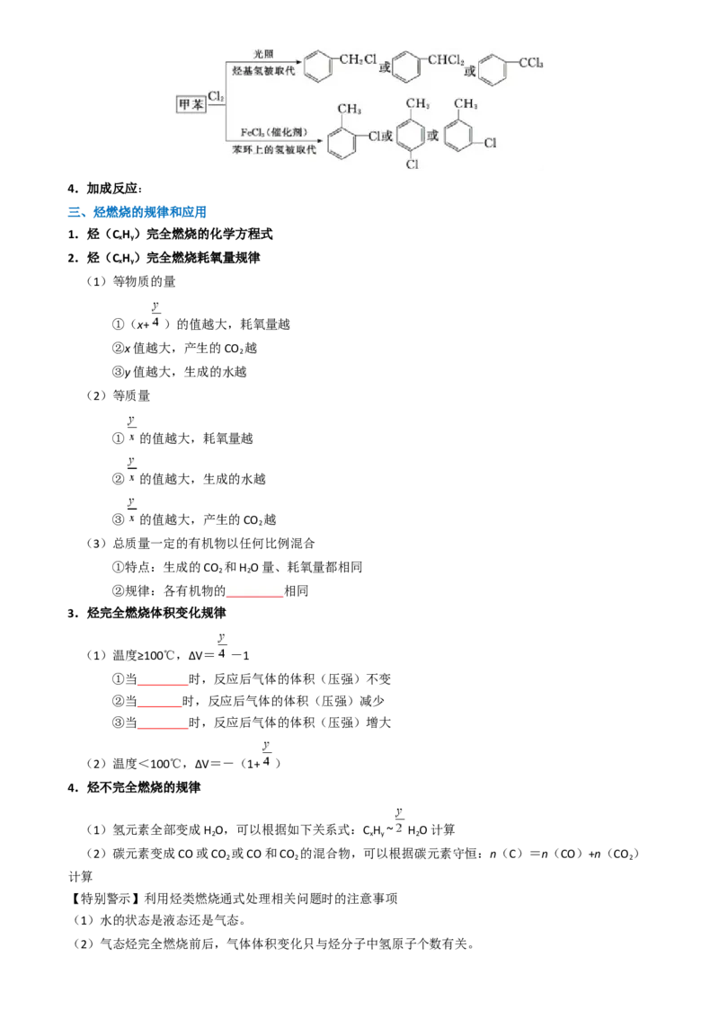 知识清单26烃-口袋书2025年高考化学一轮复习知识清单（新高考专用）（原卷版）_05高考化学_2025年新高考资料_一轮复习_上好课2025年高考化学一轮复习知识清单3246985