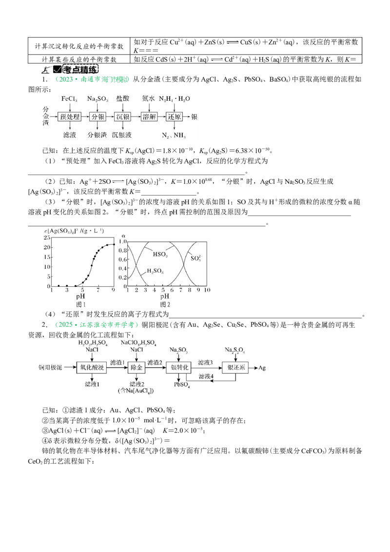 微专题突破15化学计算考点透视（学案）（学生版）_05高考化学_2025年新高考资料_二轮复习_01高考语文等多个文件_2025年高考化学二轮复习重点微专题突破学案（新高考专用）
