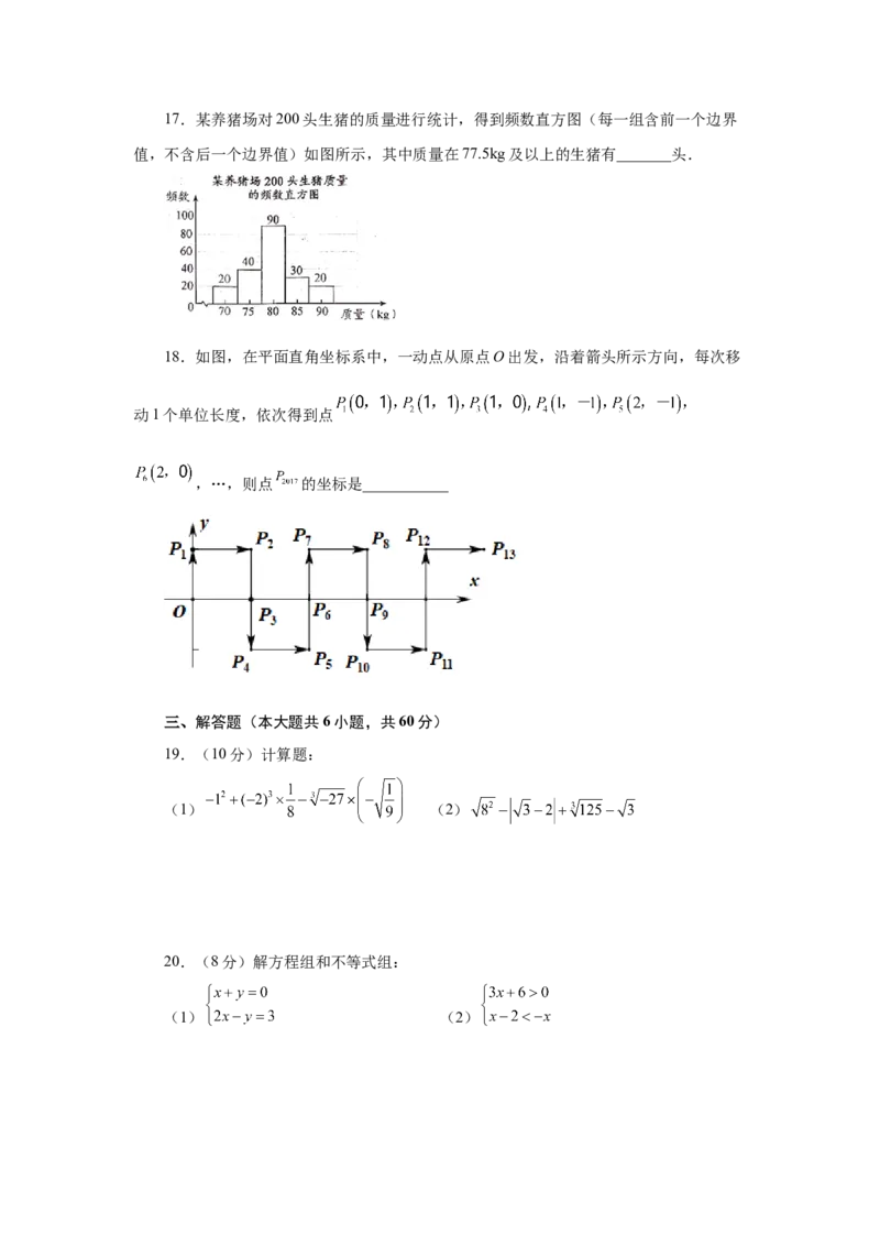 期末复习与测试（1）-挑战满分七年级数学下册阶段性复习精选精练（人教版）_初中数学人教版_7下-初中数学人教版_7下-初中数学人教版（旧版）赠送_06习题试卷_6期中期末复习专题